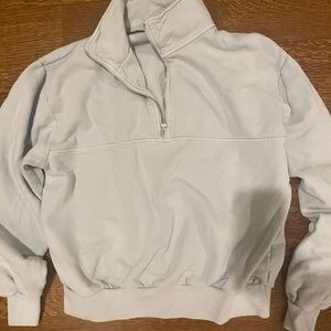 Brandy melville quarter zip crewneck